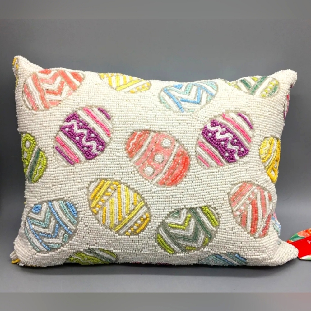 Bunny Boulevard Decorative pillow New with tag 12 X 16 Spring Decor